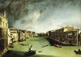 Canaletto, Giovanni: The Grand Canal, View of the Palazzo Balbi towards the Rialto Bridge