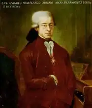 Austrian school (18th century): Portrait of Wolfgang Amadeus Mozart (1756-91) after 1770