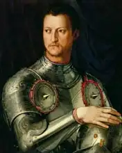 Bronzino, Agnolo: Portrait of Cosimo I (1519-74) de Medici