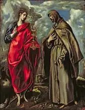 El Greco: St. John the Evangelist and St. Francis