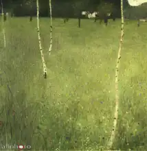 Klimt, Gustav: Farm with birches
