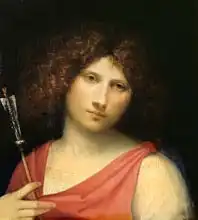 Giorgione: Youth holding an Arrow