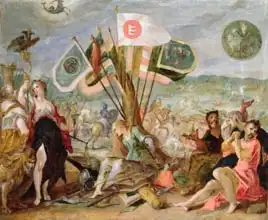 Aachen, Johann Hans von: Allegory of the Turkish Wars: The Battle of Hermannstadt