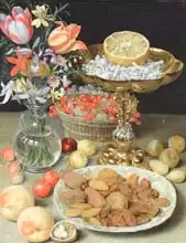 Flegel, Georg: Still life with flowers and dessert