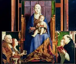 Messina, Antonello da: Madonna with Saint Nicholas of Bari