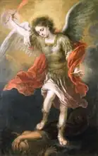 Murrilo, Bartolome: Saint Michael banishes the devil to the abyss, 1665/68