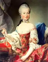 Mytens or Meytens, Martin II: Archduchess Maria Amalia Habsburg-Lothringen, (1746-1804), eighth child of Empress Maria Theresa of Austria (1717-80) and Emperor Francis I (1708-65)