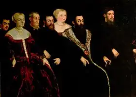 Tintoretto, Jacopo Robusti: Seven members of the Soranzo Family (see also 70478)