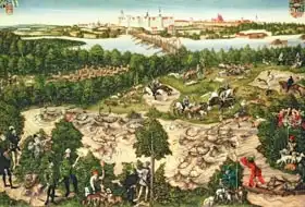 Cranach, Lucas: Hunt in Honour of the Emperor Charles V near Hartenfels Castle, Torgau