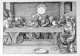 Dürer, Albrecht: The Last Supper, pub. 1523