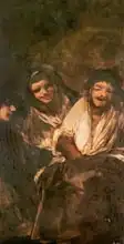 Goya, Francisco: A Man and Two Women Laughing