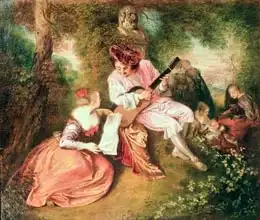 Watteau, Antoine: The Scale of Love, 1715-18