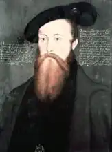 English school (16th century): Portrait of Thomas Seymour (1508-1549) Baron Seymour