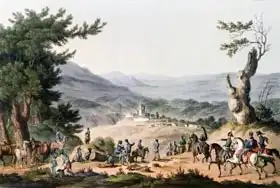 St. Clair, Thomas Staunton: Subugal on the River Coa, engraved by C. Turner 1811