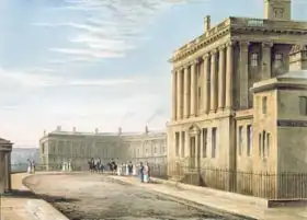 Cox, David: The Royal Crescent, Bath 1820