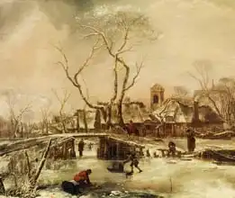 Capelle or Cappelle, Jan van de: Winter Scene