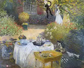 Monet, Claude: Lunch in the garden