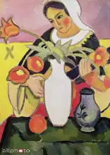Macke, August: Woman with a Lute