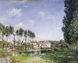 Sisley, Alfred: The banks of the River Loing (Moret)