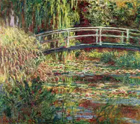 Monet, Claude: Japanese Bridge - a symphony in pink