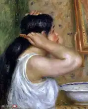 Renoir, Auguste: Girl combing her hair