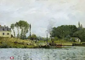 Sisley, Alfred: Boats at Bougival