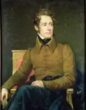 Gerard, F. P. Simon: Portrait of Alphonse de Lamartine (1790-1869)