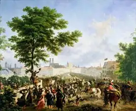 Taunay, Nicolas Antoine: The Entry of Napoleon Bonaparte (1769-1821) and the French Army into Munich, 24th October 1805