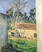 Cézanne, Paul: Farmyard at Auvers, c.1879-80