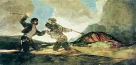 Goya, Francisco: Duel with Clubs