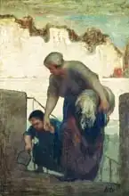Daumier, Honore: The Washerwoman, c.1860-61