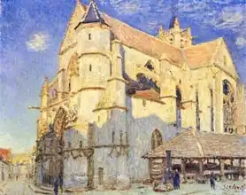Sisley, Alfred: The Church at Moret, Frosty Weather