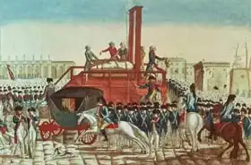 French school (18th century): Execution of Louis XVI (1754-93) 21st January 1793