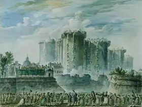 Houel, Jean-Pierre: The Destruction of the Bastille, 14th July 1789