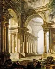 Demachy, Pierre Antoine: Temple in Ruins
