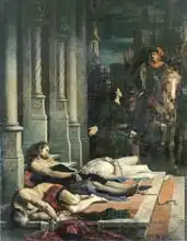 Ulmann, Benjamin: The Body of Etienne Marcel (c.1316-58) is Shown to Dauphin Charles (1338-80) of France, future Charles V, 2nd August 1358