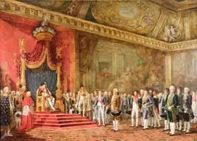 Goubaud, Innocent Louis: Napoleon (1769-1821) Receiving the Delegation from the Roman Senate, 16th November 1809