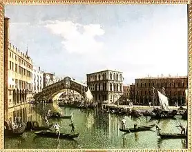 Canaletto, Giovanni: The Rialto Bridge, Venice