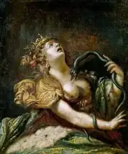 Vignon, Claude: Cleopatra Committing Suicide