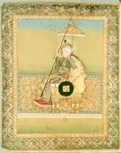 Indian school (19th century): Tamerlane (1336-1404) from an album of portraits of Moghul emperors