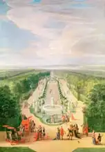 Martin, Jean-Baptiste: Perspective View of the Grove from the Galerie des Antiques at Versailles