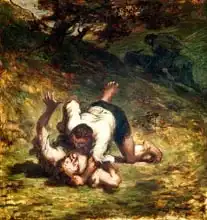 Daumier, Honore: The Thieves and the Donkey, c.1858-60