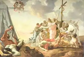 Vouet, Simon: The Brazen Serpent, right hand section