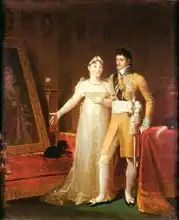 Gerard, F. P. Simon: Portrait of Jerome Bonaparte (1784-1860) and his wife Catherine (1783-1835) of Wurtemberg