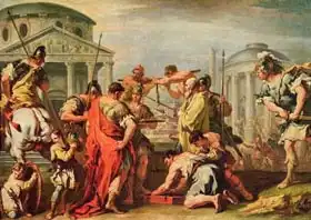 Ricci, Sebastiano: Marcus Furius Camillus (d.c.365 BC) and Brennus (fl.c.389 BC)