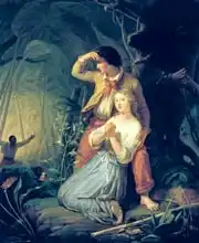 French school (19th century): Paul and Virginie