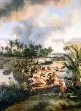 Lejeune, Louis: Battle of the Pyramids, 21st July 1798, detail of the Rout of the Mameluke Cavaliers