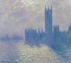 Monet, Claude: The Houses of Parliament, Stormy Sky