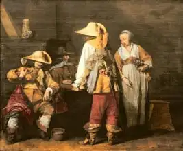 Borch, Gerard: Interior of an Inn