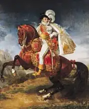 Gros, Antoine-Jean: Equestrian Portrait of Jerome Bonaparte (1784-1860) 1808